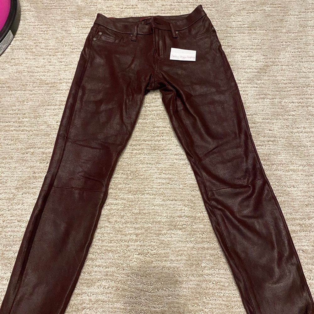 7 For All Mankind Leather jeggings